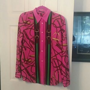 Hot Pink Lauren Blouse